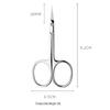 Russian-Style Cuticle Nippers: Stainless Steel, Small Curved, 45-Degree Sharpened Edge for Professional Nail Art and Dead Skin Removal.