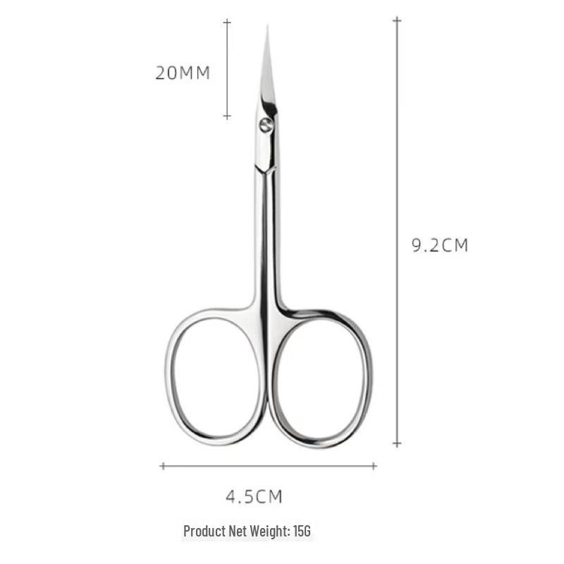 Russian-Style Cuticle Nippers: Stainless Steel, Small Curved, 45-Degree Sharpened Edge for Professional Nail Art and Dead Skin Removal.