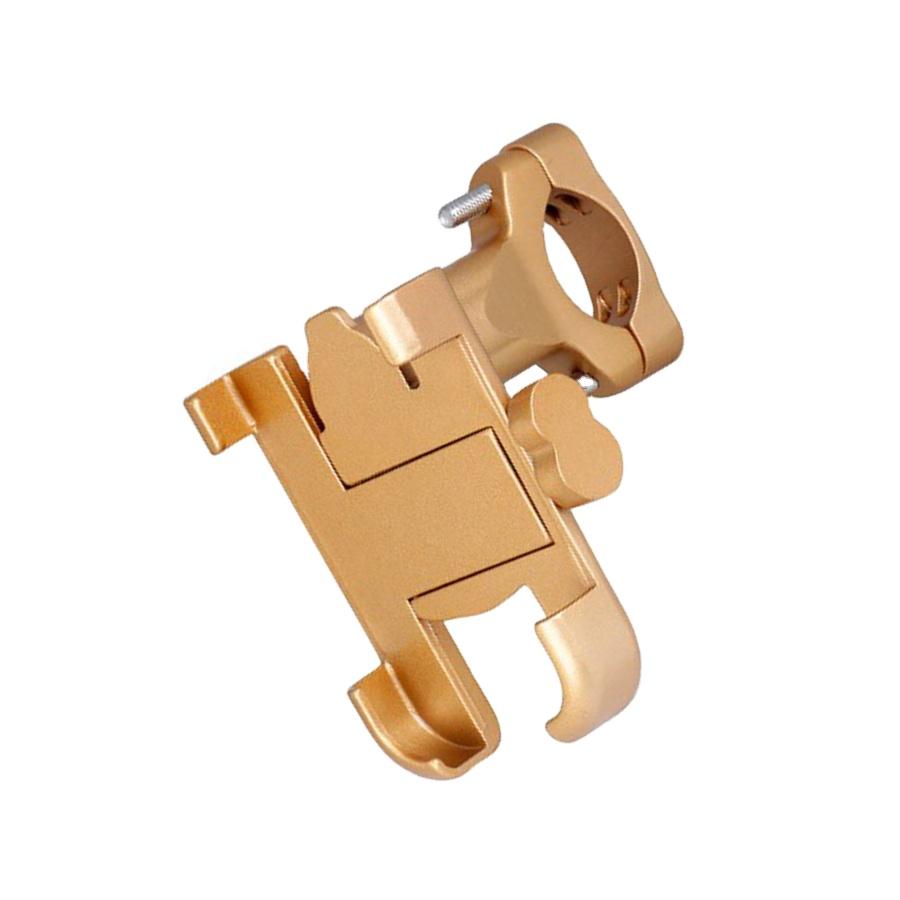 Aluminum Alloy Waterproof Mobile Phone Holder Bike & Motorcycle Handlebar Mount Compatible with iPhone for Outdoor Usage