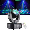 Luz de DJ Super Mini LED RGB 30W Luz de Palco Spot DMX512 Controle Remoto Efeito Laser de Feixe Lâmpada Com Gobo Para Festa de DJ KTV