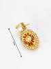 Gold-Plated Pink Stone-Studded & Beaded Handcrafted Jewellery Set