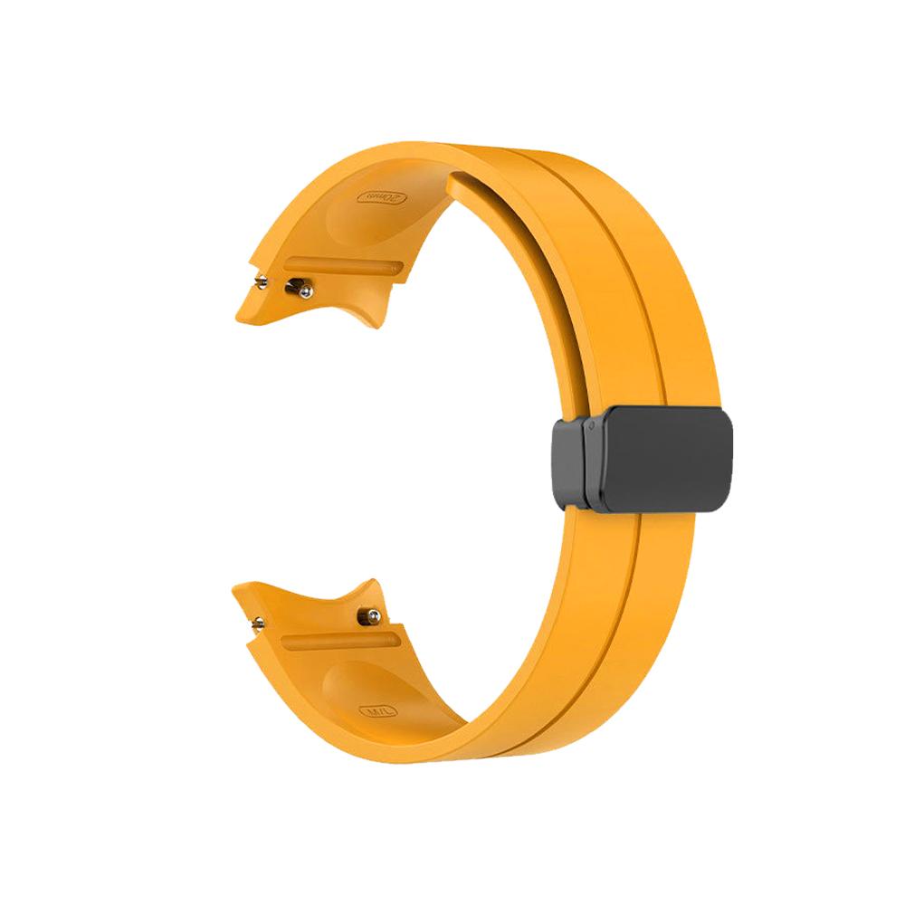 No Gap Silicone Strap For Samsung Galaxy Watch 6 5 4 40mm 44mm 5 Pro 45mm Magnetic Bracelet Band For Watch 6 4 Classic Watchband