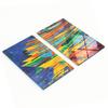Decorative Glass Kitchen Cutting Boards With Boat Graphics 2X30X52 Cm