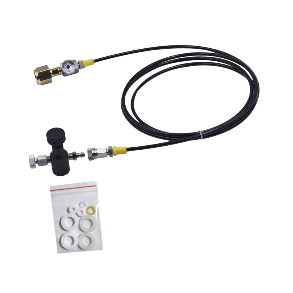 Carbonator Refill Adapter Connector Kit Accessory Professional 40Inches Hose Style A