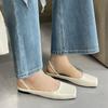 Fashion Big Size Fashion Square Toe Ladies Flats Sandals Slides Shoes Female Slip On Footwear Women Flats Sandals Slippers Shoes Mules