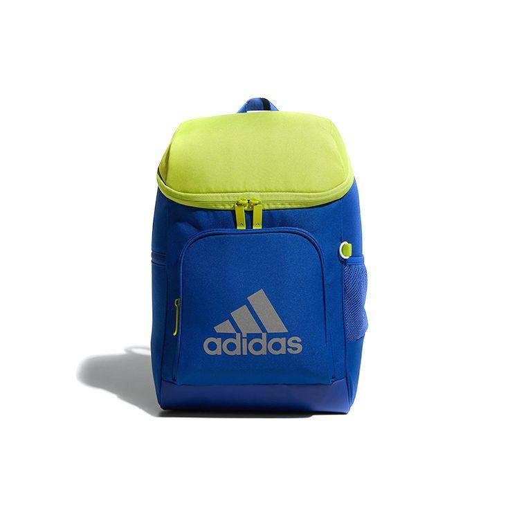 

Adidas Large Logo Lightweight Color Block Recyclable Polyester Backpack Men Backpacks Blue Green HE2631 Blue Green