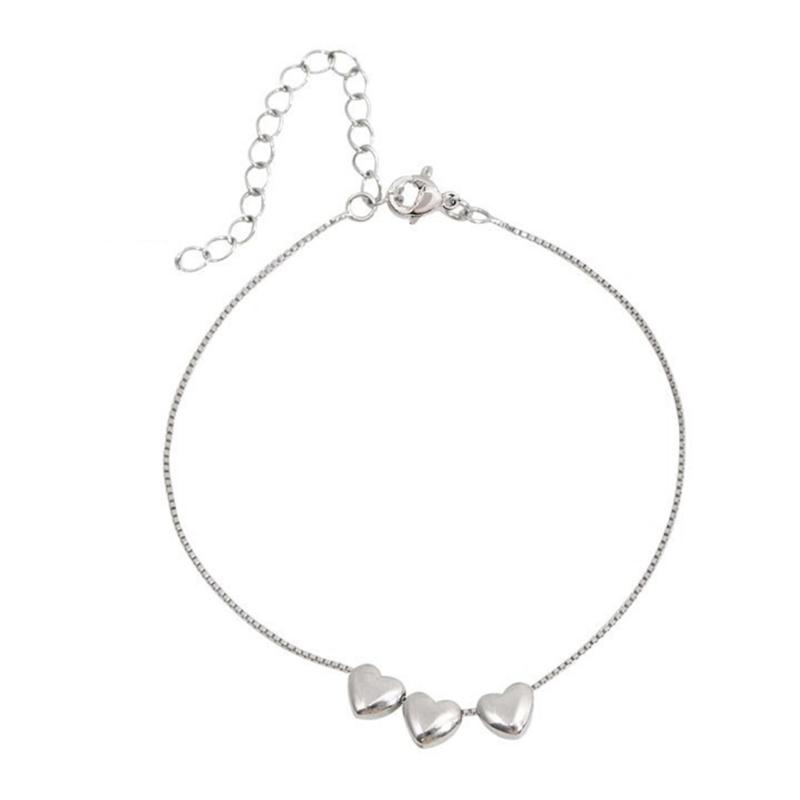 Fashion Heart Beads Charm Bracelets Wristwear Adjustable Charm Wristband Party Jewelry Temperament Stackable Bangle 1