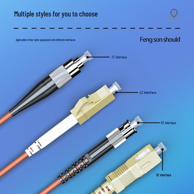 Fengyingzi OM1/OM2 Multimode Single-Core Fiber Optic Patch Cord