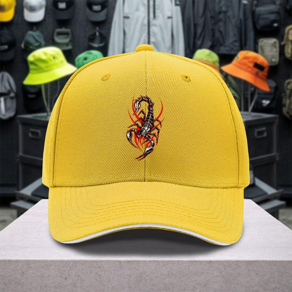 Scorpion Pattern Adjustable Baseball Cap Unisex Lightweight Outdoor Sports Casual Party Street Fashion Cap