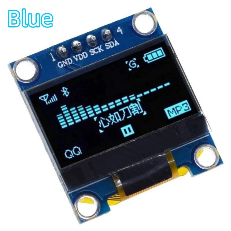 0.96 Inch 128x64 SSD1306 OLED Display IIC I2C Serial LCD Screen 1Pc Low Power Consumption for DIY Maker Projects