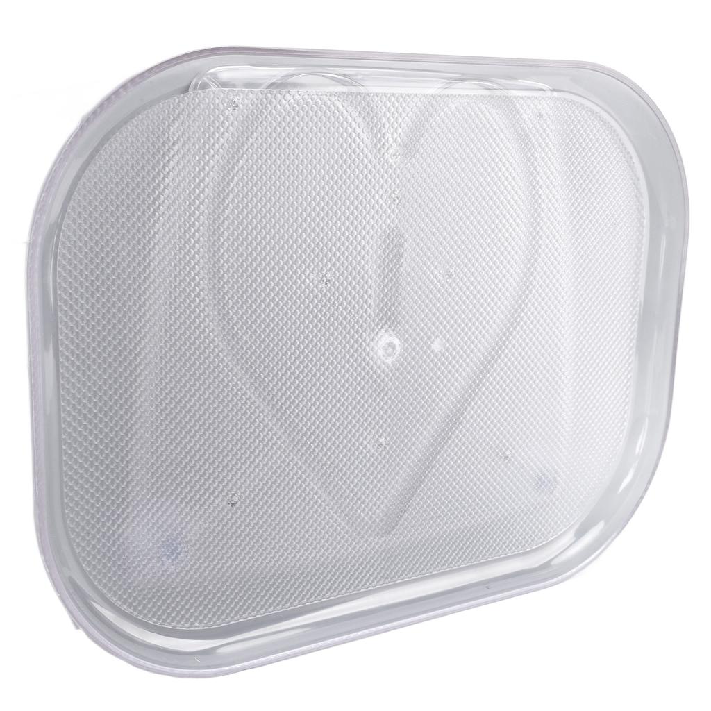 Refrigerator Turntable Organizer Transparent Rectangular Countertop Condiment Storage Rack for Household Kitchen Big