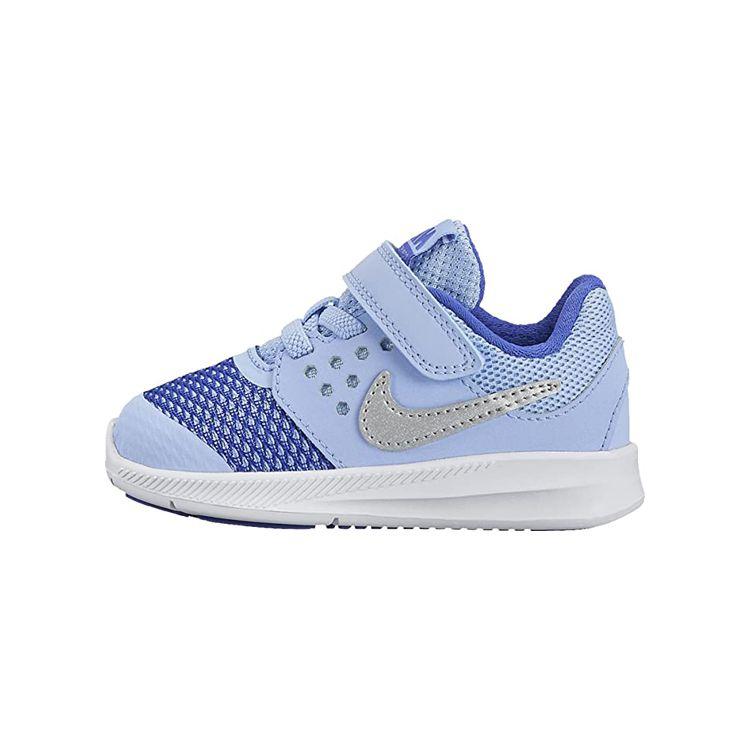 Nike Downshifter 7 Non-Slip Durable Low-Top Walking Shoes Baby Shoes Blue White 869971-400