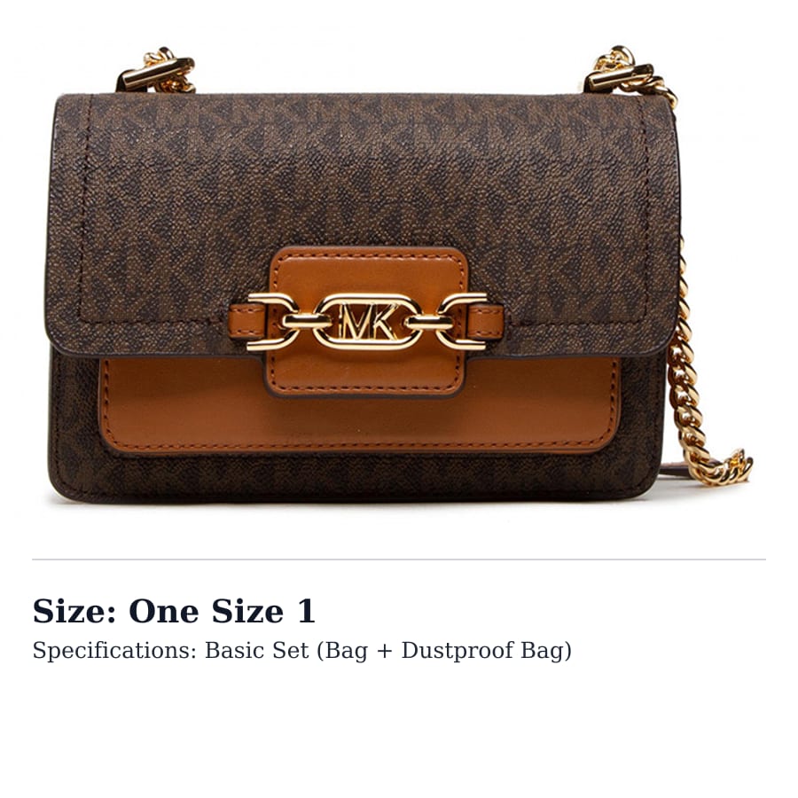 MICHAEL KORS Heather Leather Small Square