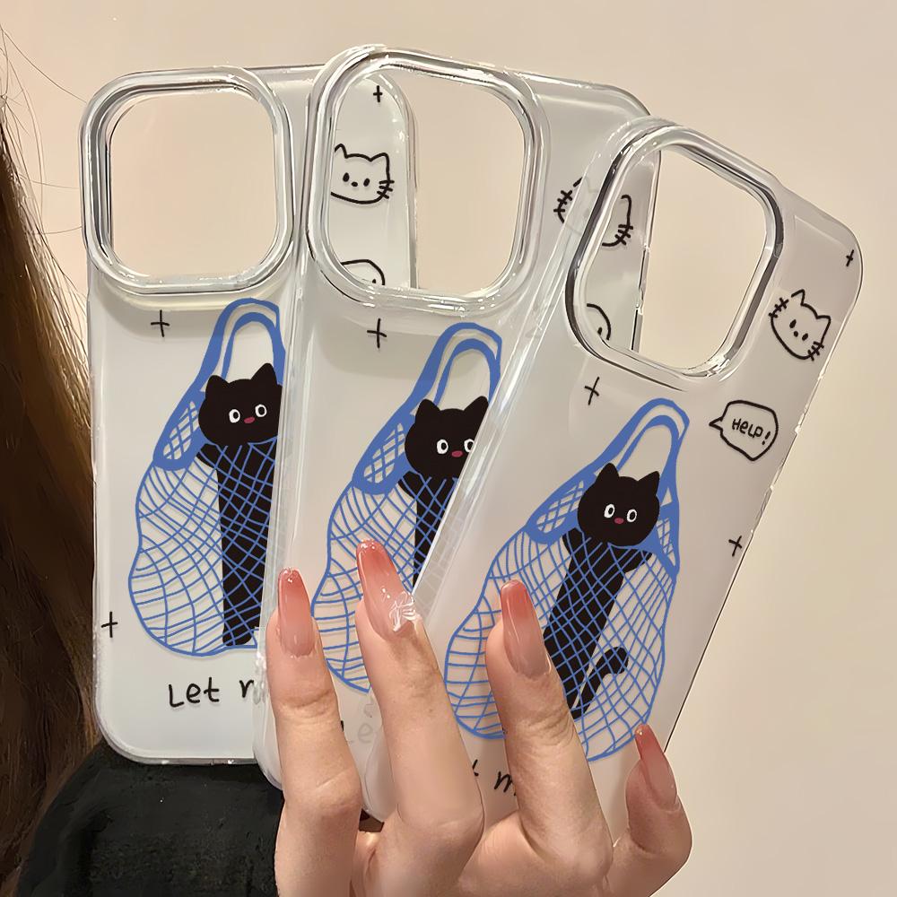 Painted Phone Case for iPhone 12 13 15 16 iPhone 16 12 13 14 15 Pro  14 15 16 Pro Max Coverage Shockproof Anti-Fingerprint Fresh Style Protective Case