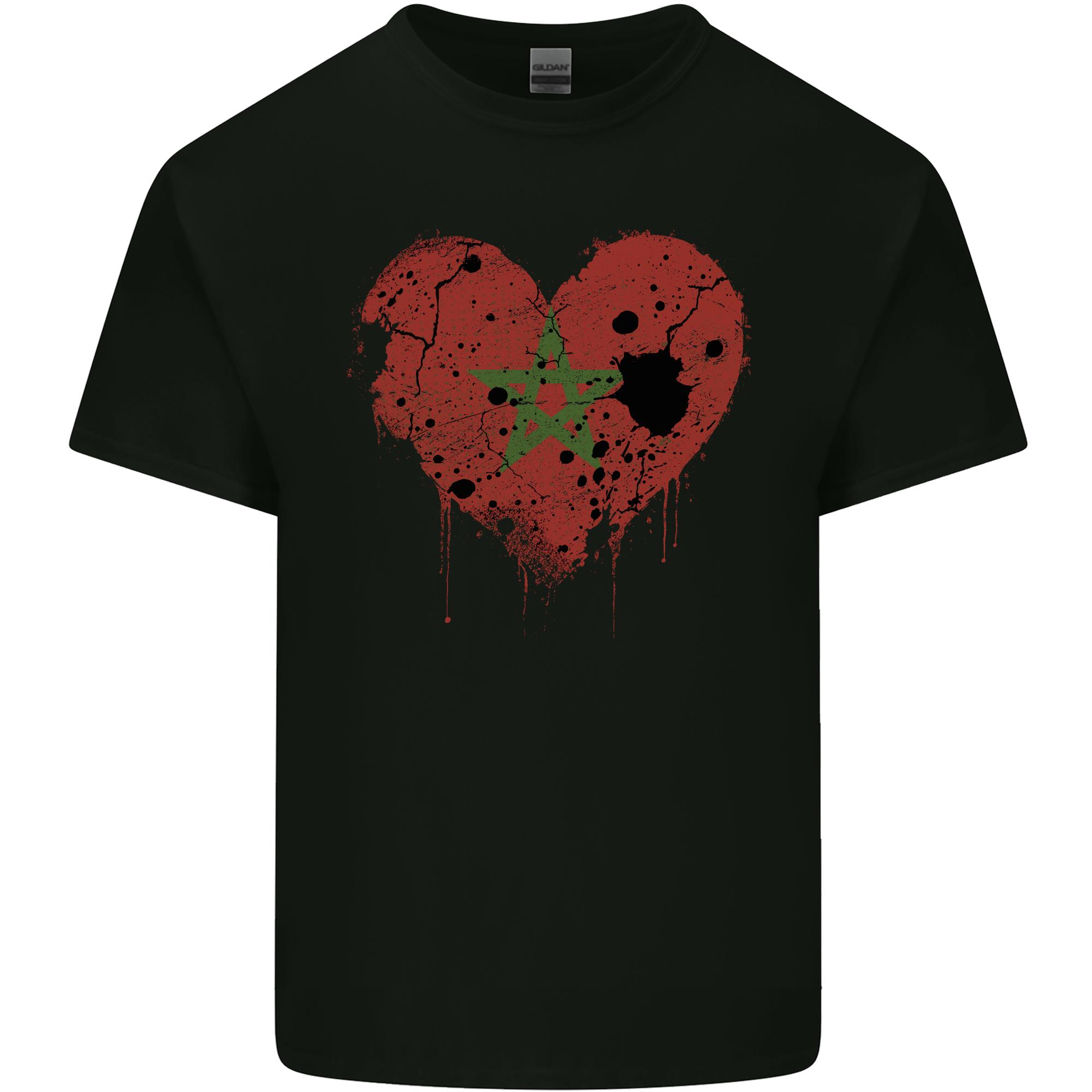 Love Morocco Flag Moroccan Day Football Unisexs Light Cotton TShirt S