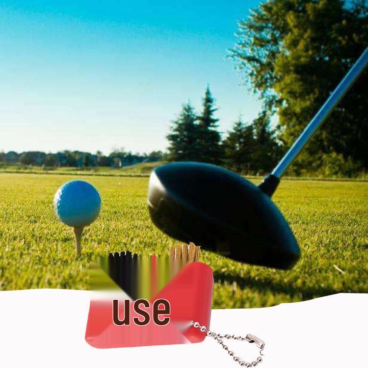 Golf Club Cleaning Brush with Double-Sided Short Handle