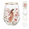 Printed Glass Cup for and Beverages, Household Drinkware for Daily Kitchen Use