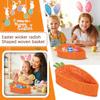 Easter Woven Radish-shaped Basket For Storage And Decoration