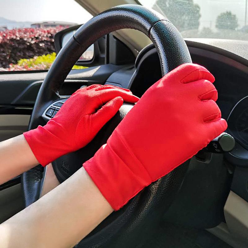 Gants de protection solaire unisexes avec élasthanne élastique pour événements, conduite et cyclisme