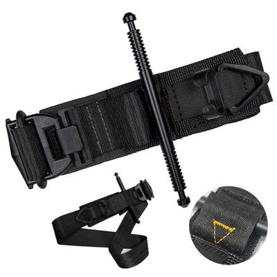 Laccio emostatico tattico da 110 cm con asta in alluminio per campeggio all'aperto, combattimento, controllo del sanguinamento, fascia di compressione, benda arteriosa di emergenza