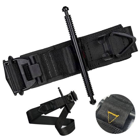 Taktické škrtidlo 110 cm s hliníkovou tyčí pro venkovní kempování, bojovou kontrolu krvácení, kompresní páska, arteriální nouzový obvaz