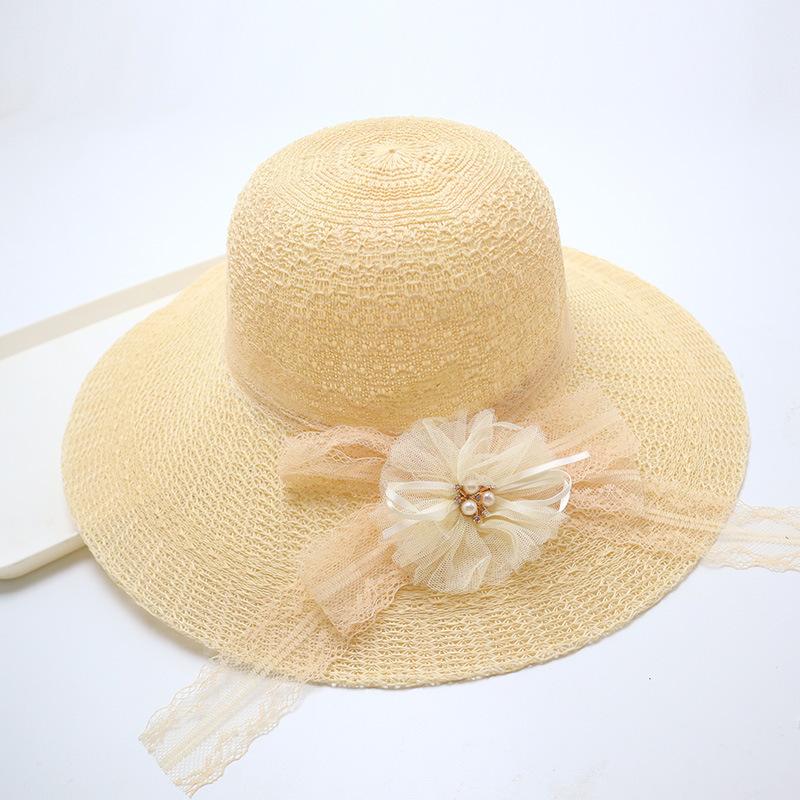 Women's Straw Hat with Large Brim, Summer Shading, Sweet and Versatile Cool Hat, Seaside Beach Hat, Sunscreen Hat, Women's Model