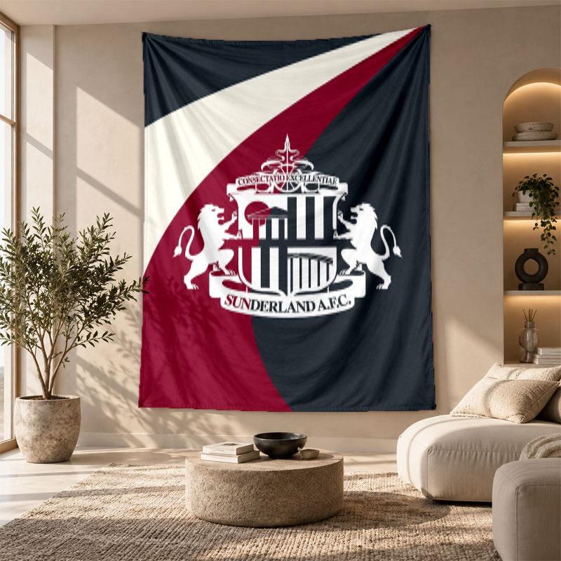 Decorative Tapestry,Sunderland Football Printed Wall Art, Lightweight Wall Hanging For Bedroom Background
