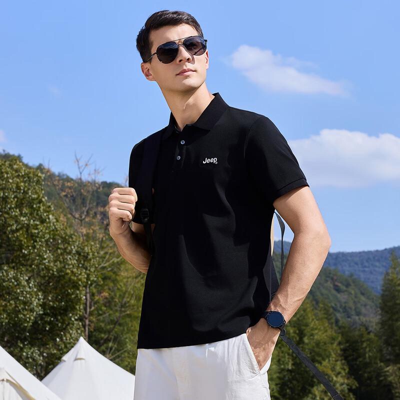 JEEP Men's Short Sleeve Polo Shirt