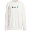 Adidas Originals Sweatshirts Women's White Crew Neck Moderate Regular (Unisex) Sweatshirts IK8662