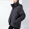 Anta Solid Color Warm Loose Hooded Down Jacket Women Jacket Black 962148946-3