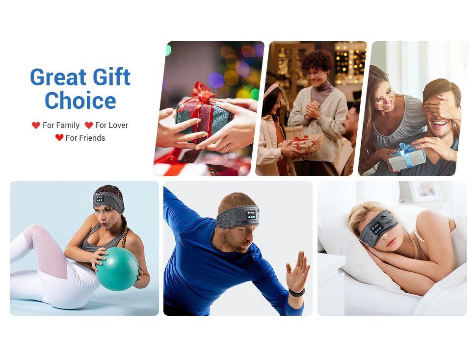Bluetooth Sports Headband: Wireless Headphones for Running, Fitness, Yoga & Sleep