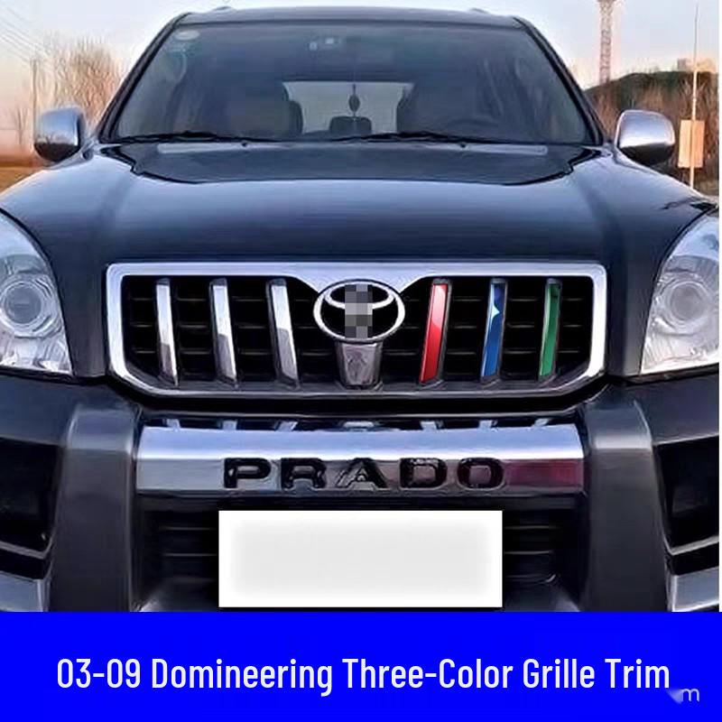 03-09 Prado Grille Trim: LC120 Three-Color Decorative Accessories for Toyota Prado Modification