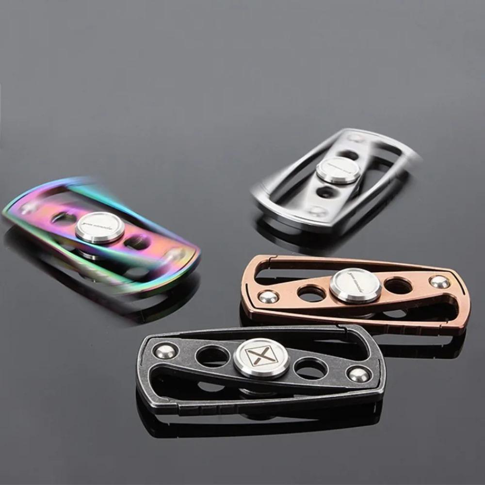 Fidget Spinner Roller Keychain Metal Hand Fingertip Spinning Top Tip EDC Stress Reducing Toys Anti Anxiety Adults Men Children