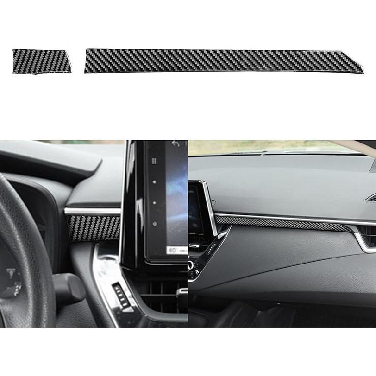 NVCNX Real Premium Carbon Fiber for Toyota Corolla & Cross -2026    2024 2025 Hybrid Hatchback L LE XLE SE XSE FX Dash Dashboard Panel Cover Interior