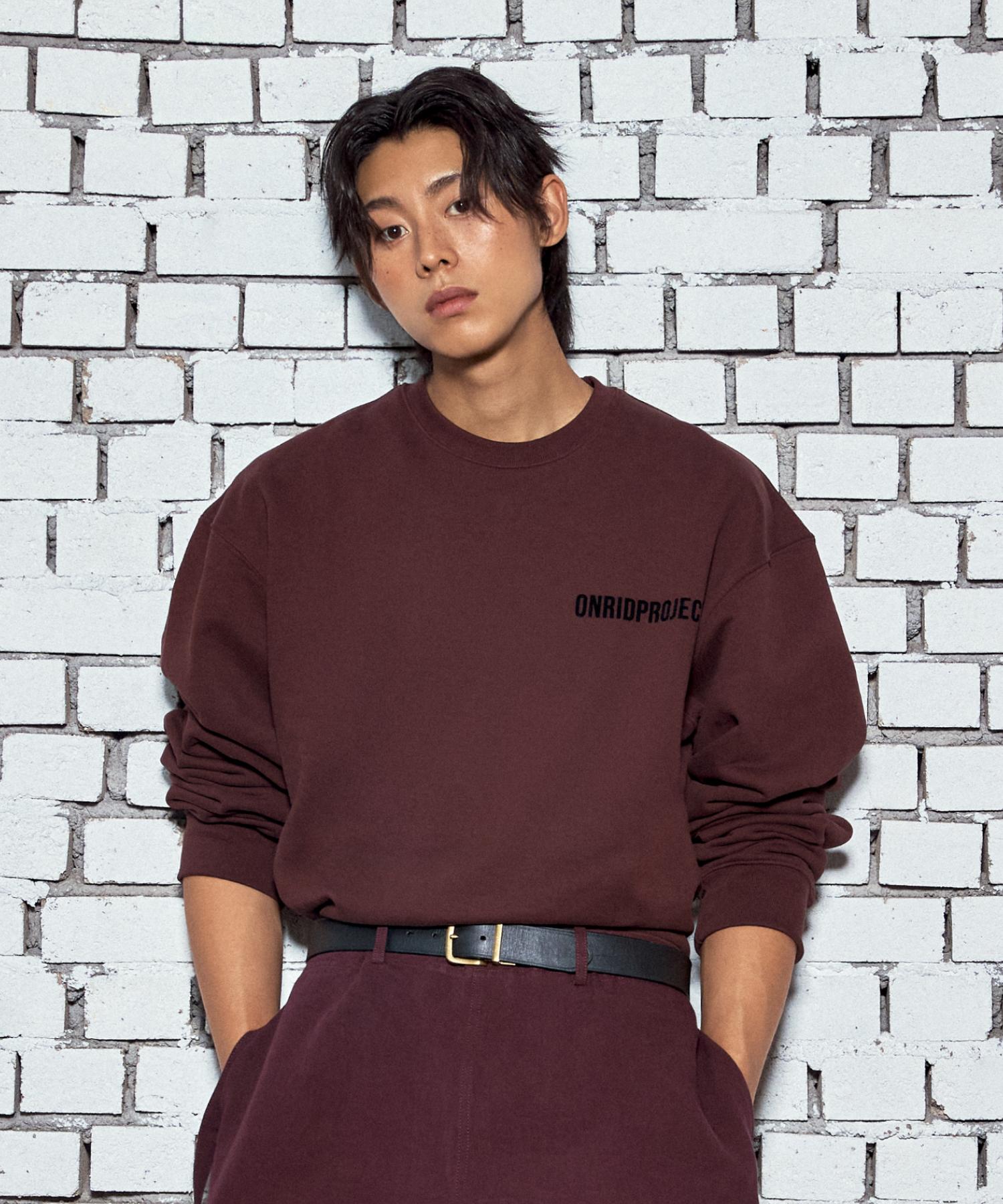 Onlyd Project Men S Essential Crop Sweatshirt - Burgundy Burgundy