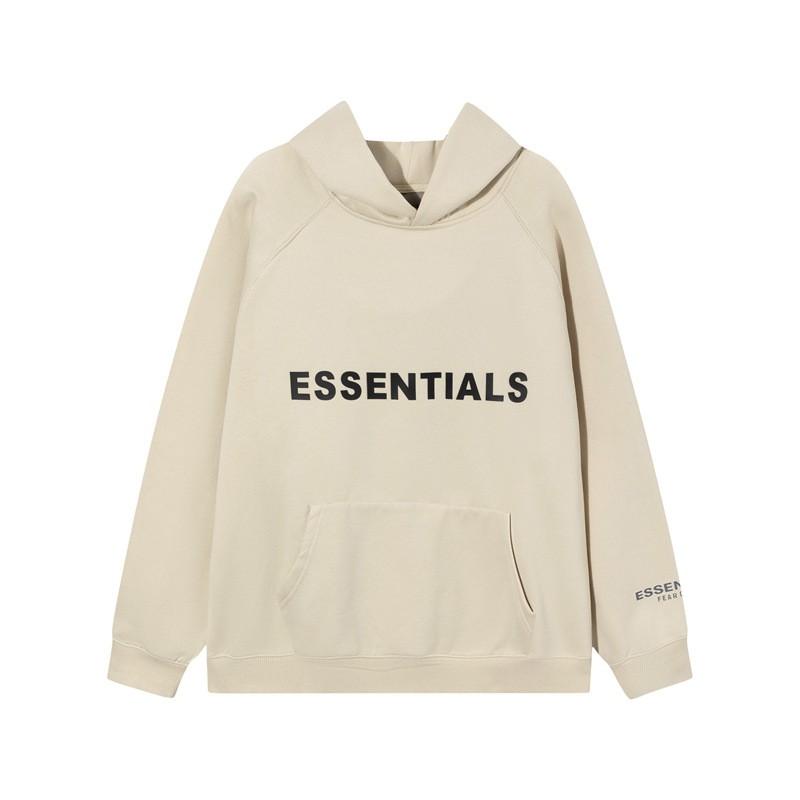 Essentials Silicone 3D Letter Fleece Hoodie