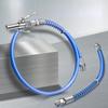 Grease Gun Hose Flexible Heavy Duty Flex Hose Explosion-Proof Spring Lube Gun Hose for Hand and Air Powered Grease Guns