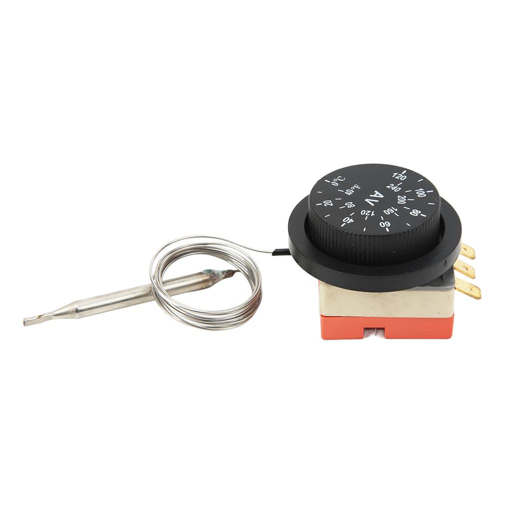 10 STÜCK 0?120 Grad C Einstellbarer Elektrischer Lüfter Thermostatschalter AC 250V für Automobil Auto LKW