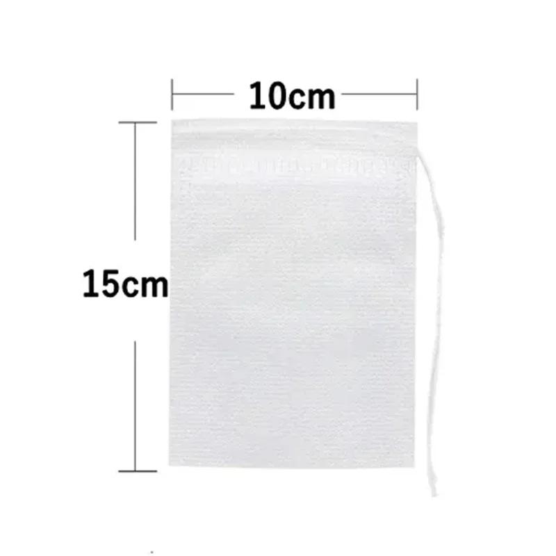 300/50PCS Disposable Tea Filter Bags Non-woven Fabric Tea Bag with Drawstring Kitchen Filter Paper for Coffee Herb Loose Tea