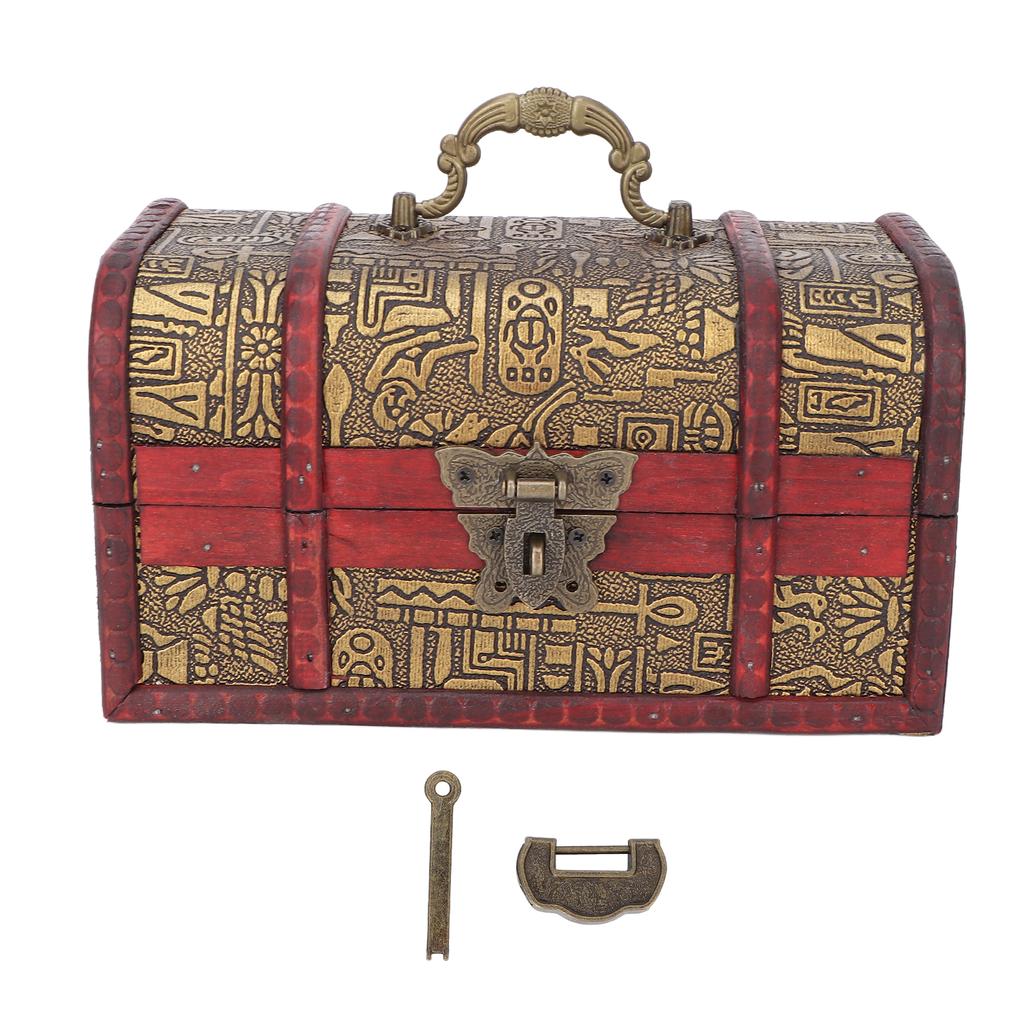 Wooden Jewelry Storage Box Household Beauty Salon Retro Essential Oil Cosmetics Organizer Case