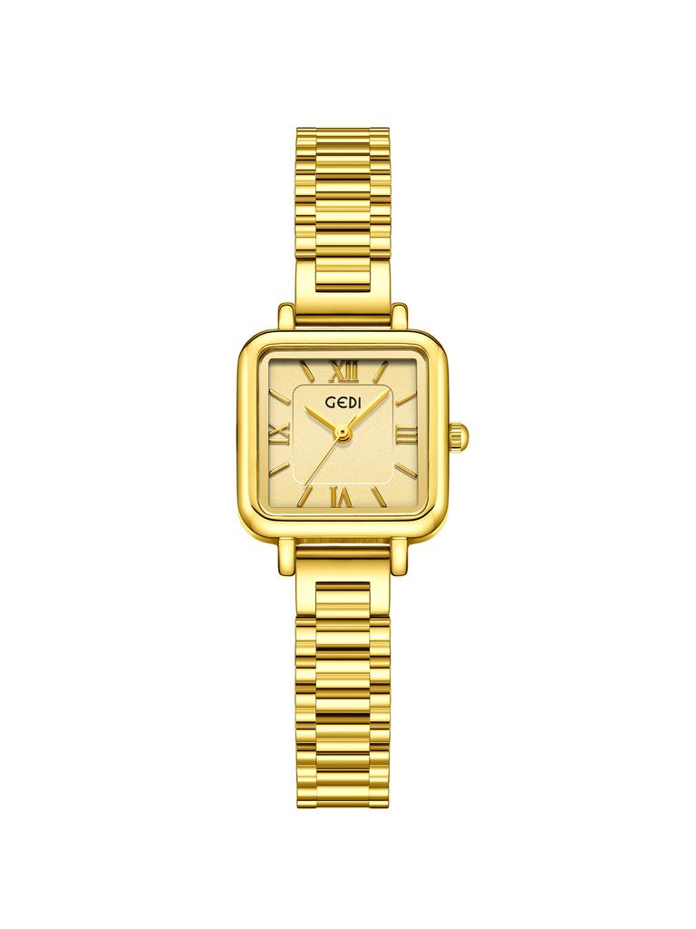 College Style Small Sugar Cube Female Watch Student Retro Temperament High Value Waterproof Quartz Watch