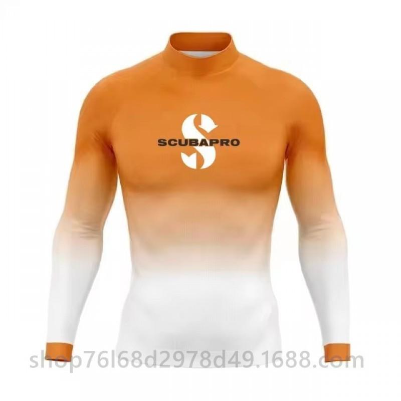 

SCUBA Professional Surfing Suit Outdoor Sunblock Snorkeling Swimsuit Long-sleeved Split Top Quick-drying Diving S