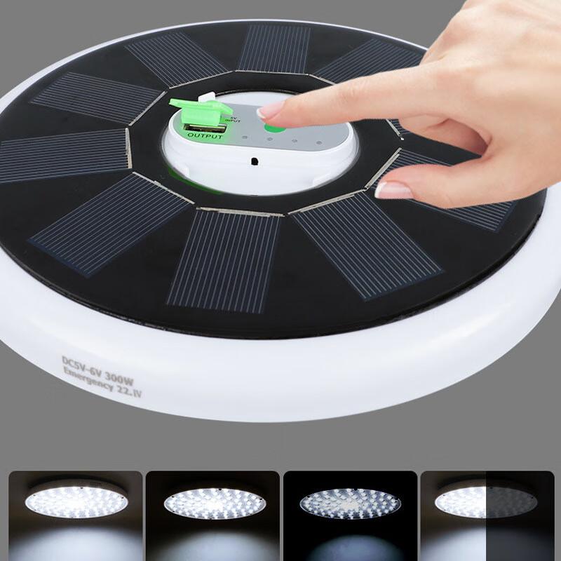 Liangtu Solar-LED-Außenlicht UFO mit Fernbedienung
