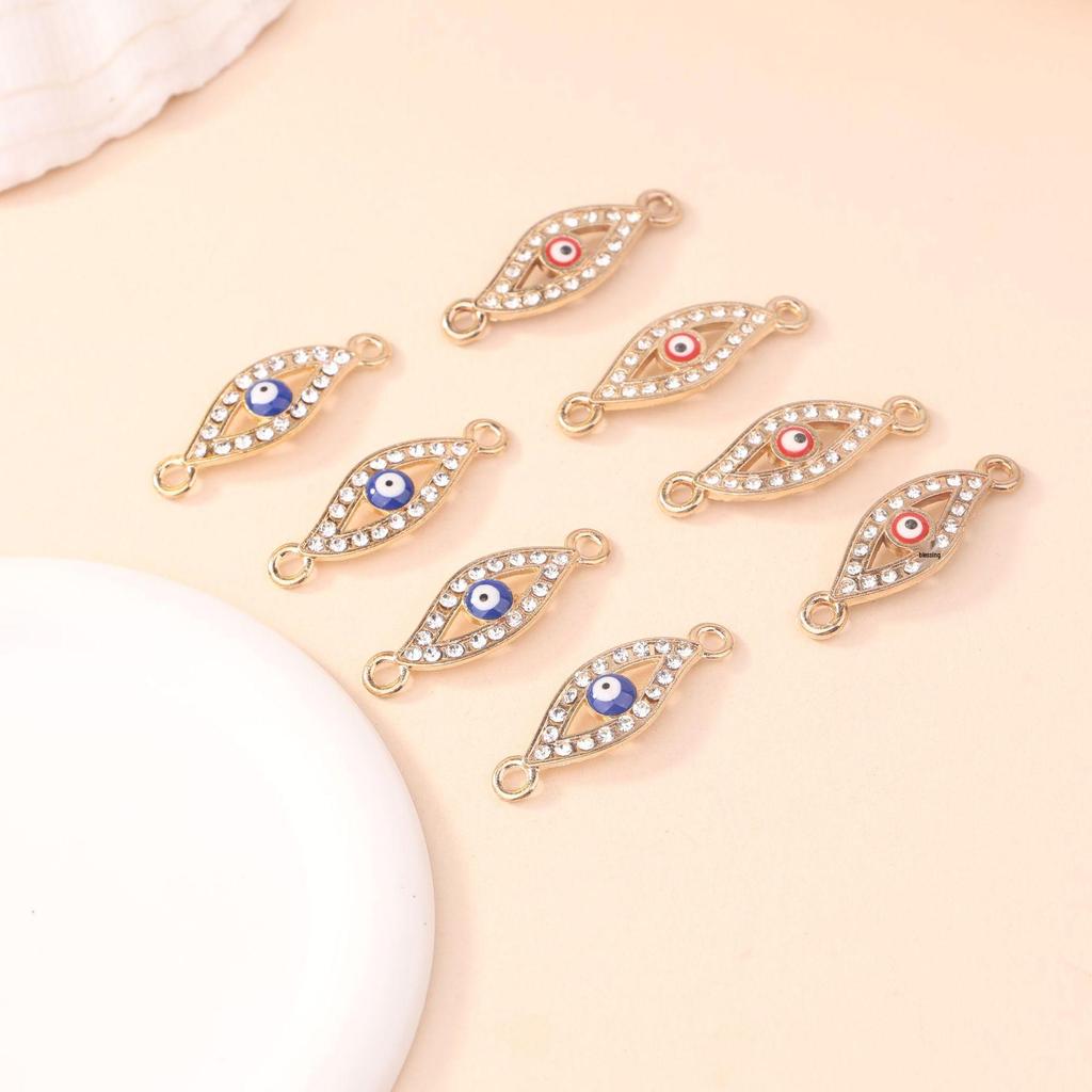 Evil Eye Blue Double Pendant DIY Jewelry Charm