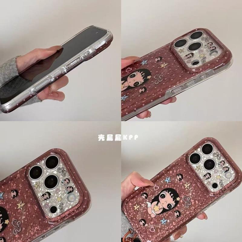 Autumn and Winter Brown Crack Glossy Cute Small Jade Portable Rope for iPhone11promax Apple 11 Mobile Phone Case 11