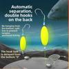 2pcs with Bait Cage Carp Fishing Hook Suspension Carp Rigs Fishing Lure  Fishing Tackle