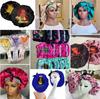 100% Silk Hair Weave Bonnet Satin Designer Bonnets Double Layer Hair Bonnets