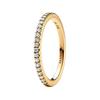 Gold Plated Copper Silver Alloy, Synthetic Cubic Zirconia Rings Women's Gold 162999C01