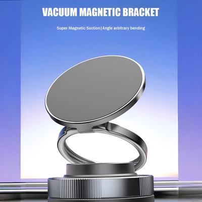 Car Magnetic Mount Strong Magnetic Suction Cup Vacuum Adsorption Phone Navigation Mount Foldable Adjustable Portable Car Stand