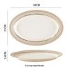 European Style Gold Rim Ceramic Dinnerware Set - Includes Large Bowls, Soup Bowls, Plates, and Rice Bowls for New Year Celebrations.